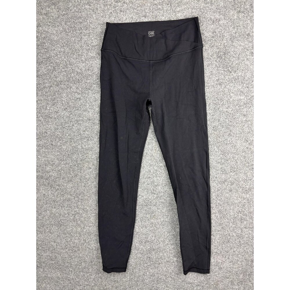 Athleta Girl Leggings Girls XXL 16 Black High Rise‎ 7/8 Yoga Activewear Pants